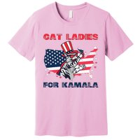 Cat Ladies For Kamala Funny Cat Lady 2024 Premium T-Shirt