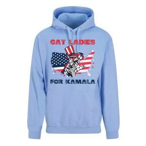 Cat Ladies For Kamala Funny Cat Lady 2024 Unisex Surf Hoodie