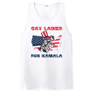 Cat Ladies For Kamala Funny Cat Lady 2024 PosiCharge Competitor Tank