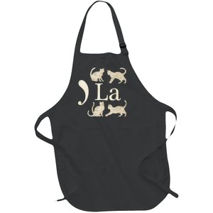 Comma La Floral Kamala Harris President 2024 Coma La Cats Full-Length Apron With Pockets