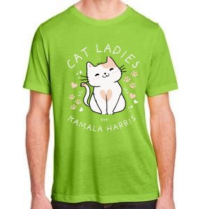 Cat Ladies For Kamala Harris Project Coconut Tree For President Adult ChromaSoft Performance T-Shirt