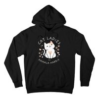 Cat Ladies For Kamala Harris Project Coconut Tree For President Hoodie