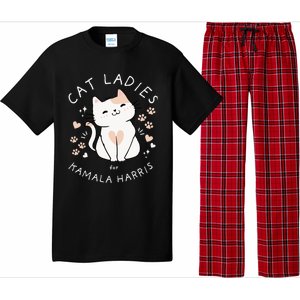 Cat Ladies For Kamala Harris Project Coconut Tree For President Pajama Set