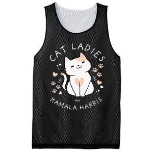 Cat Ladies For Kamala Harris Project Coconut Tree For President Mesh Reversible Basketball Jersey Tank