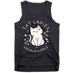 Cat Ladies For Kamala Harris Project Coconut Tree For President Tank Top