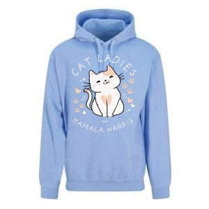 Cat Ladies For Kamala Harris Project Coconut Tree For President Unisex Surf Hoodie