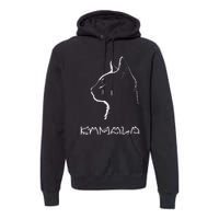 Cat Ladies For Kamala Funny Cat 2024 President Kamala Harris Premium Hoodie