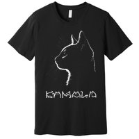 Cat Ladies For Kamala Funny Cat 2024 President Kamala Harris Premium T-Shirt