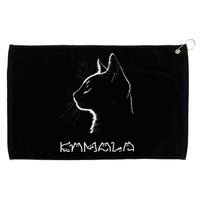 Cat Ladies For Kamala Funny Cat 2024 President Kamala Harris Grommeted Golf Towel