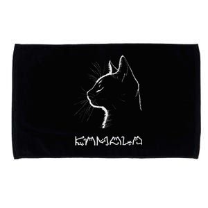 Cat Ladies For Kamala Funny Cat 2024 President Kamala Harris Microfiber Hand Towel