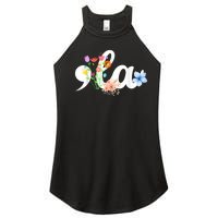 Comma La Floral Kamala Harris President 2024 Coma La Flowers Women's Perfect Tri Rocker Tank