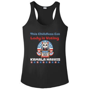 Cat Ladies For Kamala Funny Cat 2024 President Kamalaharris Ladies PosiCharge Competitor Racerback Tank