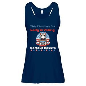 Cat Ladies For Kamala Funny Cat 2024 President Kamalaharris Ladies Essential Flowy Tank