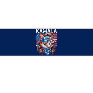 Cat Ladies For Kamala Funny Cat 2024 President Kamalaharris Bumper Sticker