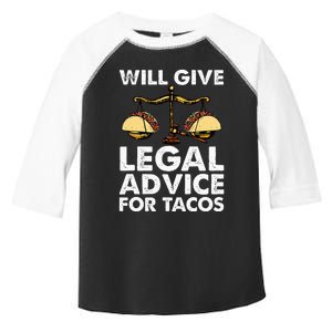 Cool Lawyer For Wo Tacos Legal Attorney Law Paralegal Toddler Fine Jersey T-Shirt