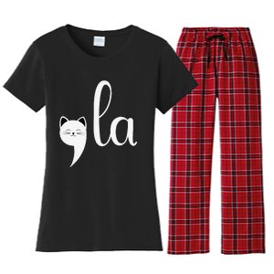 Comma La Funny Anti Republican Liberal Voters Democrat Women's Flannel Pajama Set