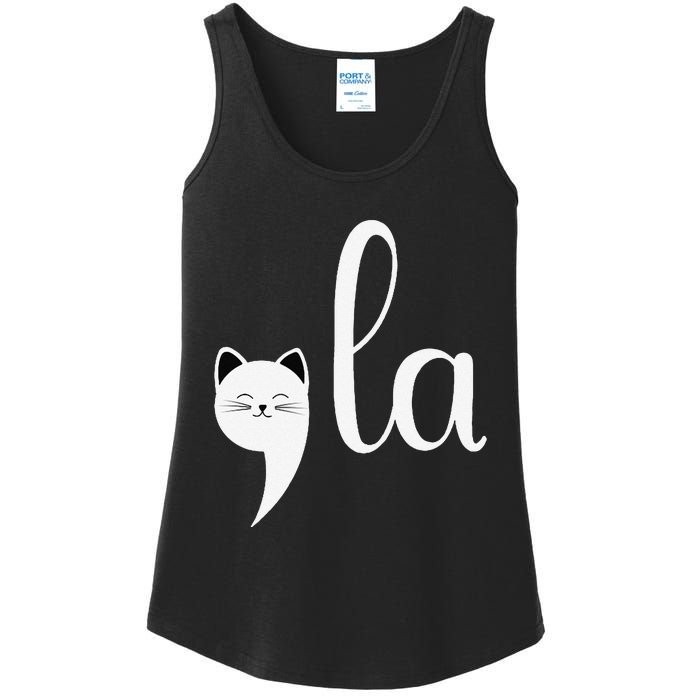 Comma La Funny Anti Republican Liberal Voters Democrat Ladies Essential Tank