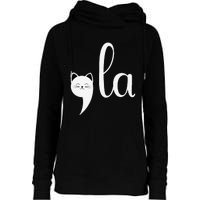 Comma La Funny Anti Republican Liberal Voters Democrat Womens Funnel Neck Pullover Hood