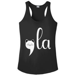 Comma La Funny Anti Republican Liberal Voters Democrat Ladies PosiCharge Competitor Racerback Tank