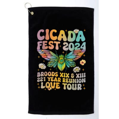 Cicada Lover Fest 2024 Broods Xix & Xiii 221 Years Reunion Platinum Collection Golf Towel