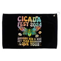 Cicada Lover Fest 2024 Broods Xix & Xiii 221 Years Reunion Grommeted Golf Towel