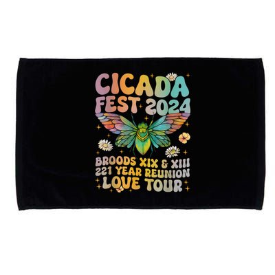 Cicada Lover Fest 2024 Broods Xix & Xiii 221 Years Reunion Microfiber Hand Towel