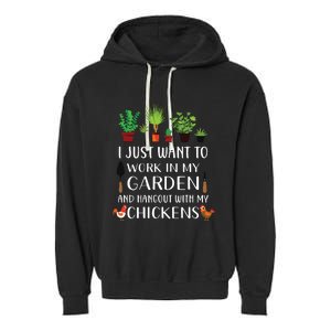 Chicken Lover Funny Gardening Shirts For Men Women Gardener Garment-Dyed Fleece Hoodie