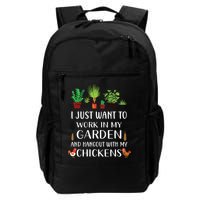 Chicken Lover Funny Gardening Shirts For Men Women Gardener Backpack