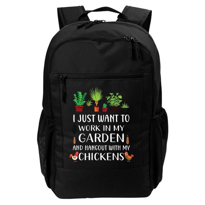 Chicken Lover Funny Gardening Shirts For Men Women Gardener Backpack