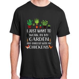 Chicken Lover Funny Gardening Shirts For Men Women Gardener Adult ChromaSoft Performance T-Shirt