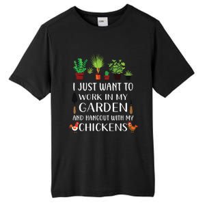 Chicken Lover Funny Gardening Shirts For Men Women Gardener Tall Fusion ChromaSoft Performance T-Shirt