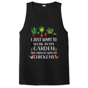 Chicken Lover Funny Gardening Shirts For Men Women Gardener PosiCharge Competitor Tank