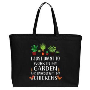 Chicken Lover Funny Gardening Shirts For Men Women Gardener Cotton Canvas Jumbo Tote