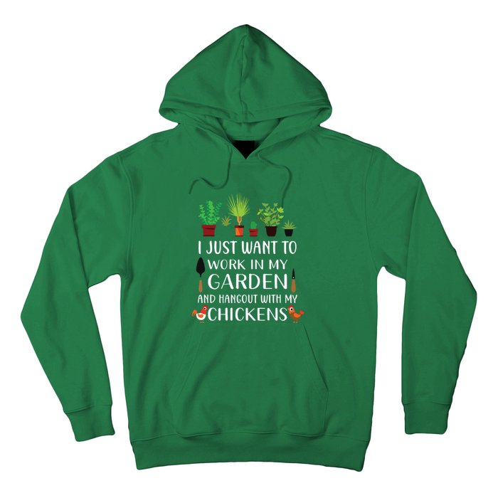 Chicken Lover Funny Gardening Shirts For Men Women Gardener Hoodie