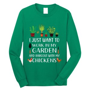 Chicken Lover Funny Gardening Shirts For Men Women Gardener Long Sleeve Shirt