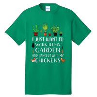 Chicken Lover Funny Gardening Shirts For Men Women Gardener Tall T-Shirt