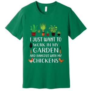 Chicken Lover Funny Gardening Shirts For Men Women Gardener Premium T-Shirt