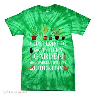 Chicken Lover Funny Gardening Shirts For Men Women Gardener Tie-Dye T-Shirt