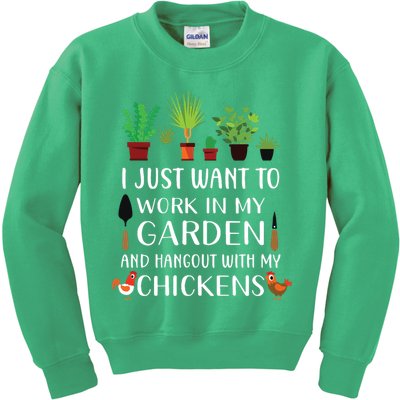 Chicken Lover Funny Gardening Shirts For Men Women Gardener Kids Sweatshirt