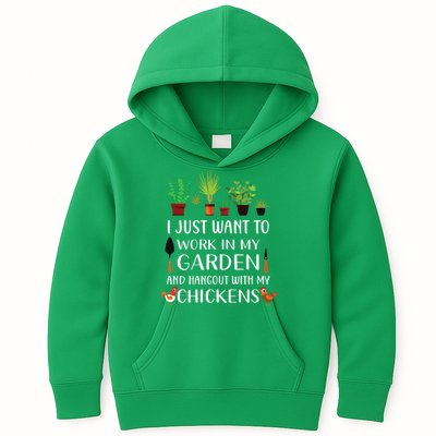 Chicken Lover Funny Gardening Shirts For Men Women Gardener Kids Hoodie