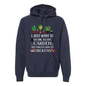 Chicken Lover Funny Gardening Shirts For Men Women Gardener Premium Hoodie