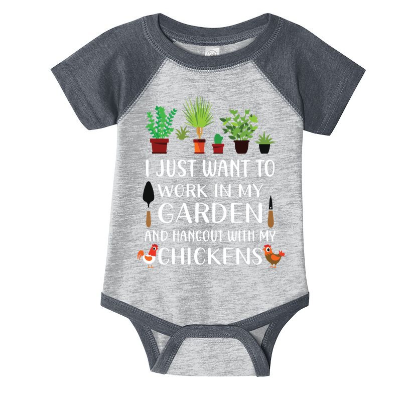 Chicken Lover Funny Gardening Shirts For Men Women Gardener Infant Baby Jersey Bodysuit