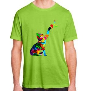 Cat Ladies For Kamala Funny Cat 2024 President Kamala Harris Cool Gift Adult ChromaSoft Performance T-Shirt