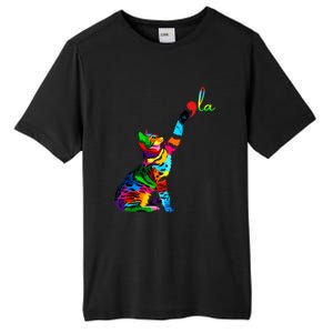 Cat Ladies For Kamala Funny Cat 2024 President Kamala Harris Cool Gift Tall Fusion ChromaSoft Performance T-Shirt