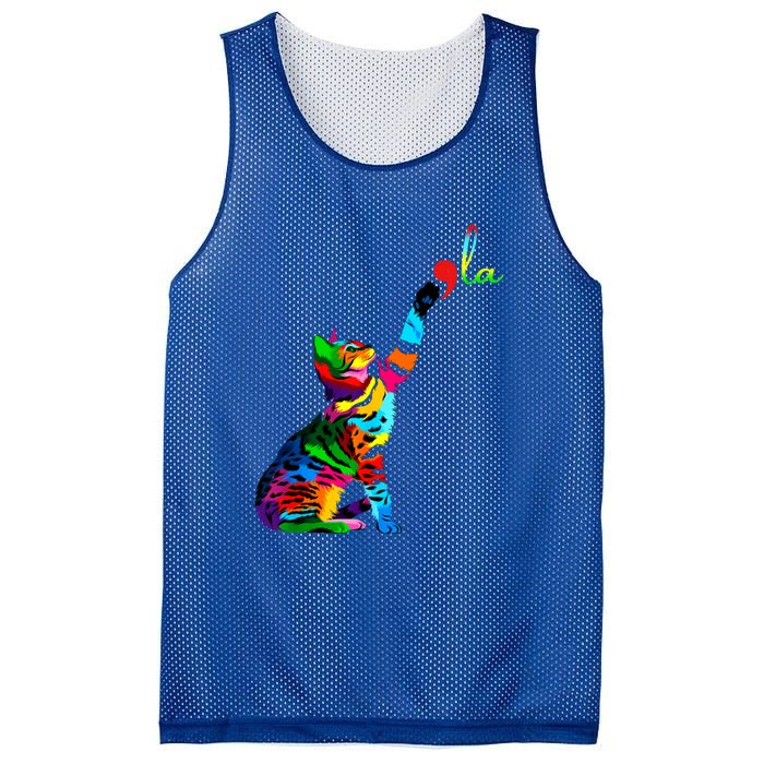 Cat Ladies For Kamala Funny Cat 2024 President Kamala Harris Cool Gift Mesh Reversible Basketball Jersey Tank