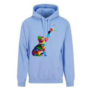 Cat Ladies For Kamala Funny Cat 2024 President Kamala Harris Cool Gift Unisex Surf Hoodie