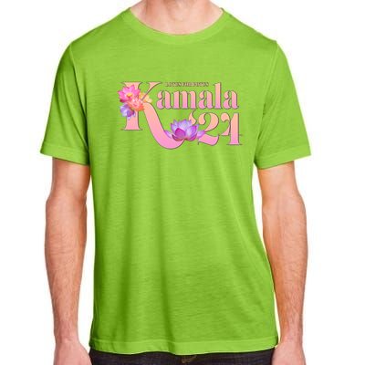 Cute Lotus Flowers Lotus For Potus Kamala Harris 2024 Adult ChromaSoft Performance T-Shirt