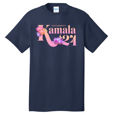 Cute Lotus Flowers Lotus For Potus Kamala Harris 2024 Tall T-Shirt