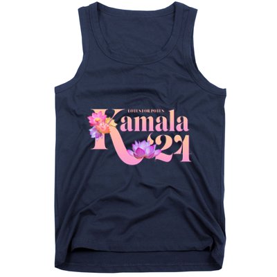 Cute Lotus Flowers Lotus For Potus Kamala Harris 2024 Tank Top