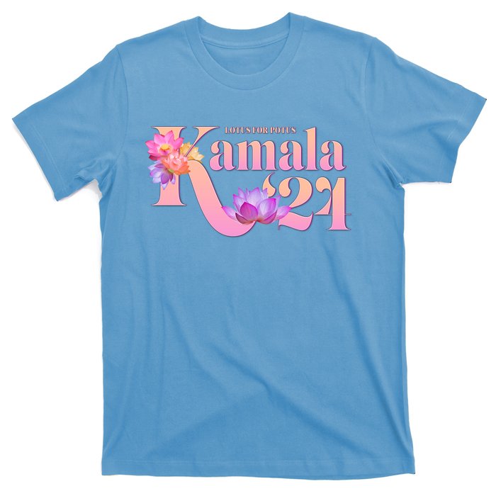 Cute Lotus Flowers Lotus For Potus Kamala Harris 2024 T-Shirt